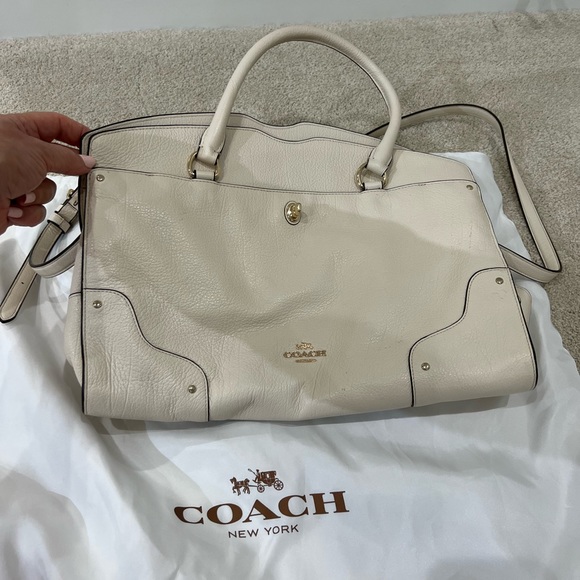 Brand new, never used coach handbag, off-white. - Picture 2 of 8